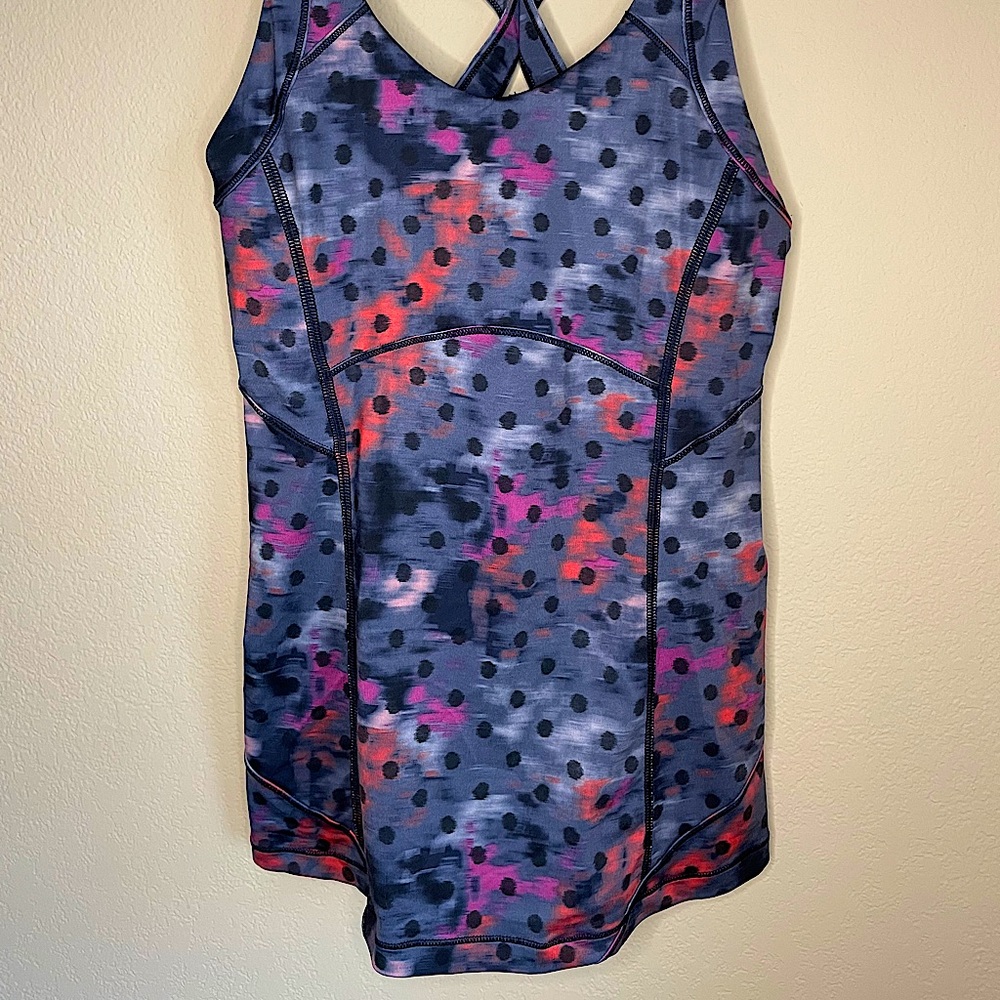 Lululemon Athletica Cross Back Watercolor Tank